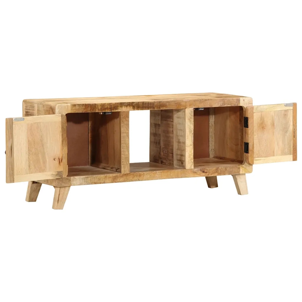 Mobile Porta TV 105x46x32 cm in Massello di Mango Grezzo 4104521