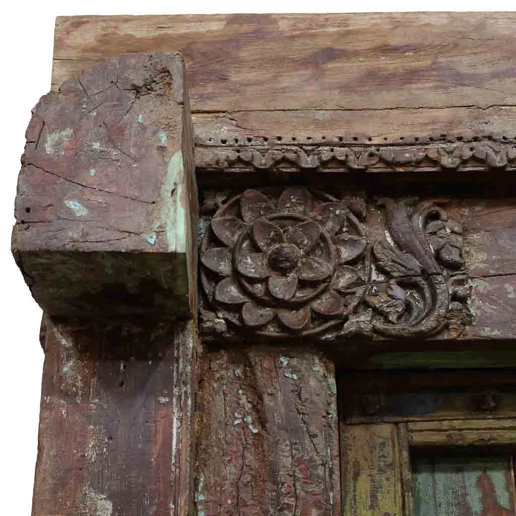 Porta in legno marrone 142x35x206h cm