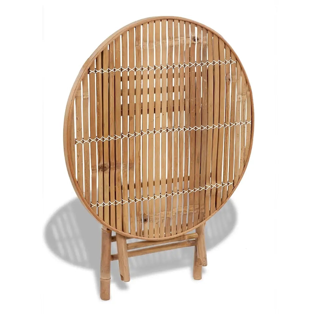 Set da Pranzo da Giardino 5 pz Pieghevole in Bambù 41497