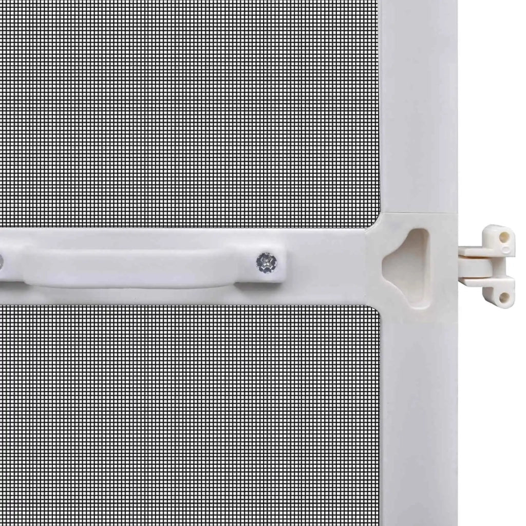 Schermo Insetti a Battente Bianco e Nero 120 x 240 cm 42047049