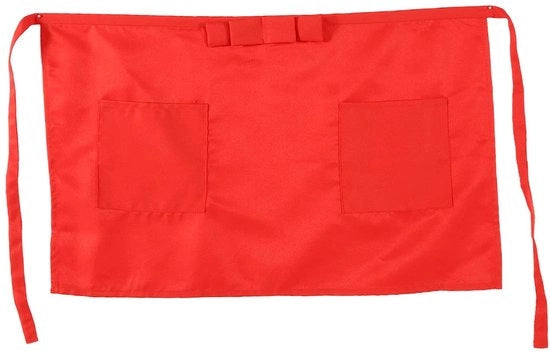 Cappotto da cucina Unisesso - Due Tasche - Cotone/Poliester - Rosso - Dimensioni 57,5 x 37,5 cm