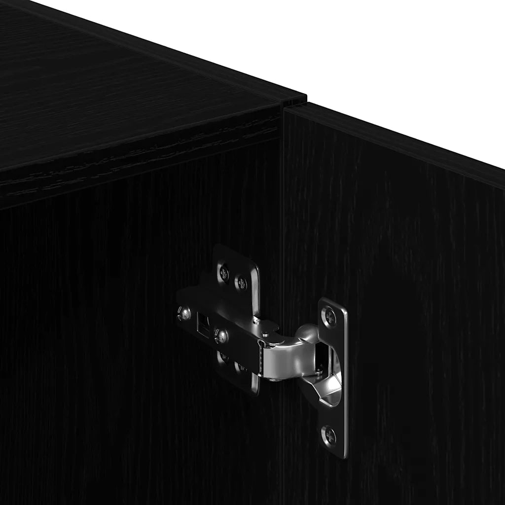 Set di Armadio pensile | Mobili da Cucina 2 pz Nero in Truciolato