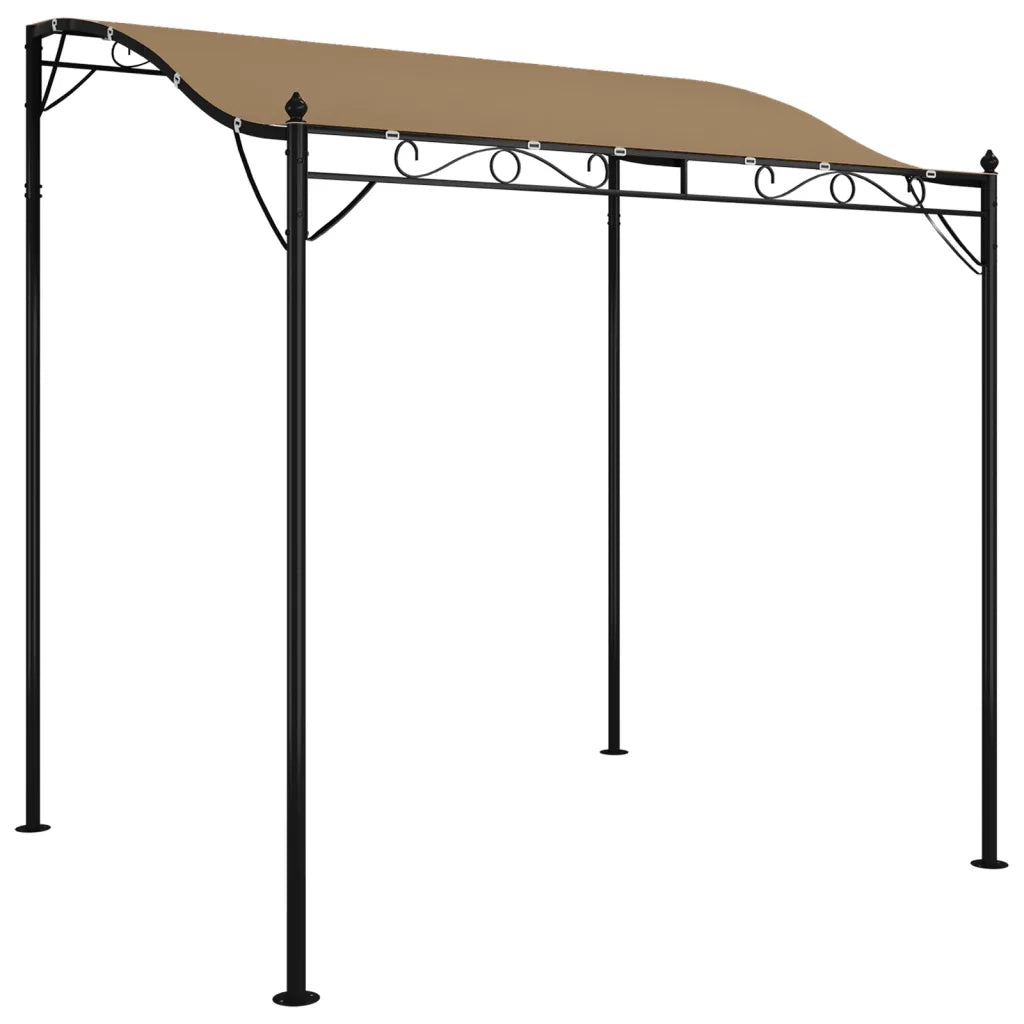 Tettoia Tortora 2x2,3 m 180 g/mÂ² Tessuto e Acciaiocod mxl 117620