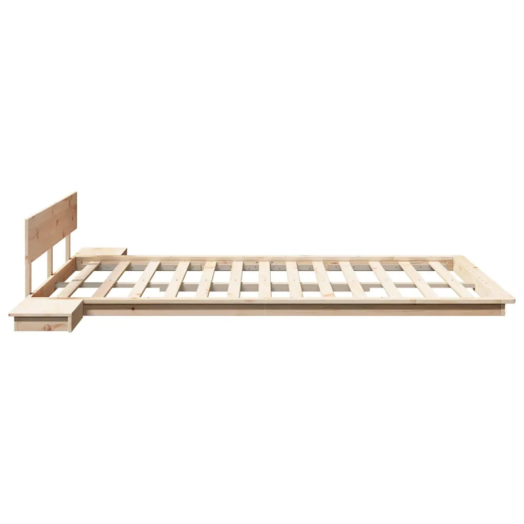 Struttura del letto-Giroletto Marrone 140 x 200 cm legno