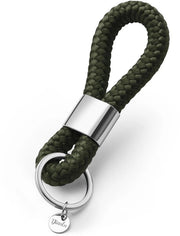 Sostegno chiave in argento, verde oliva