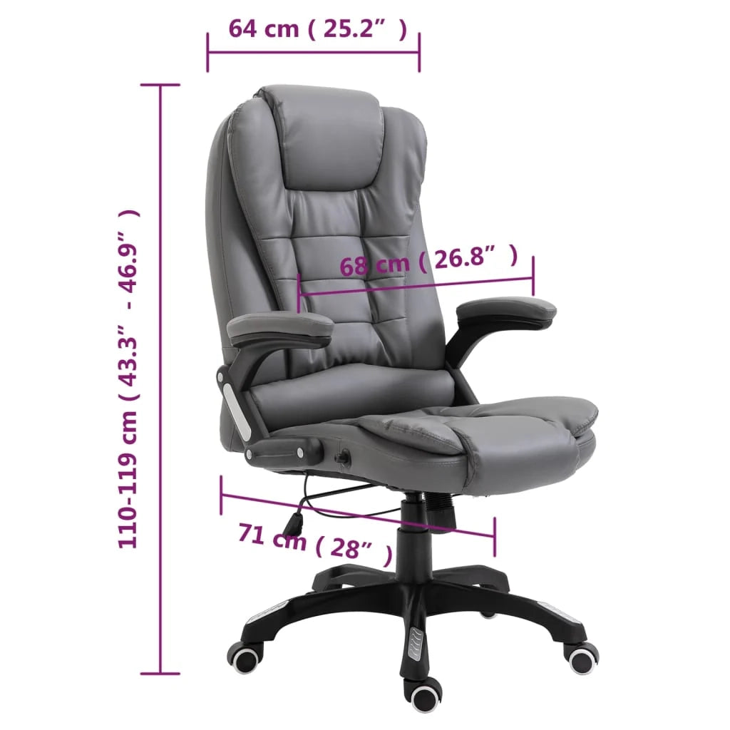 Sedia da ufficio sedia da computer sedia da studio similpelle antracite colore antracite 02_0023982