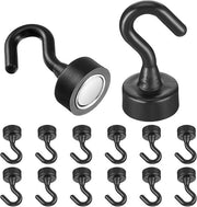 Hanger magnetici multifunzionali - 12 pezzi - nero
