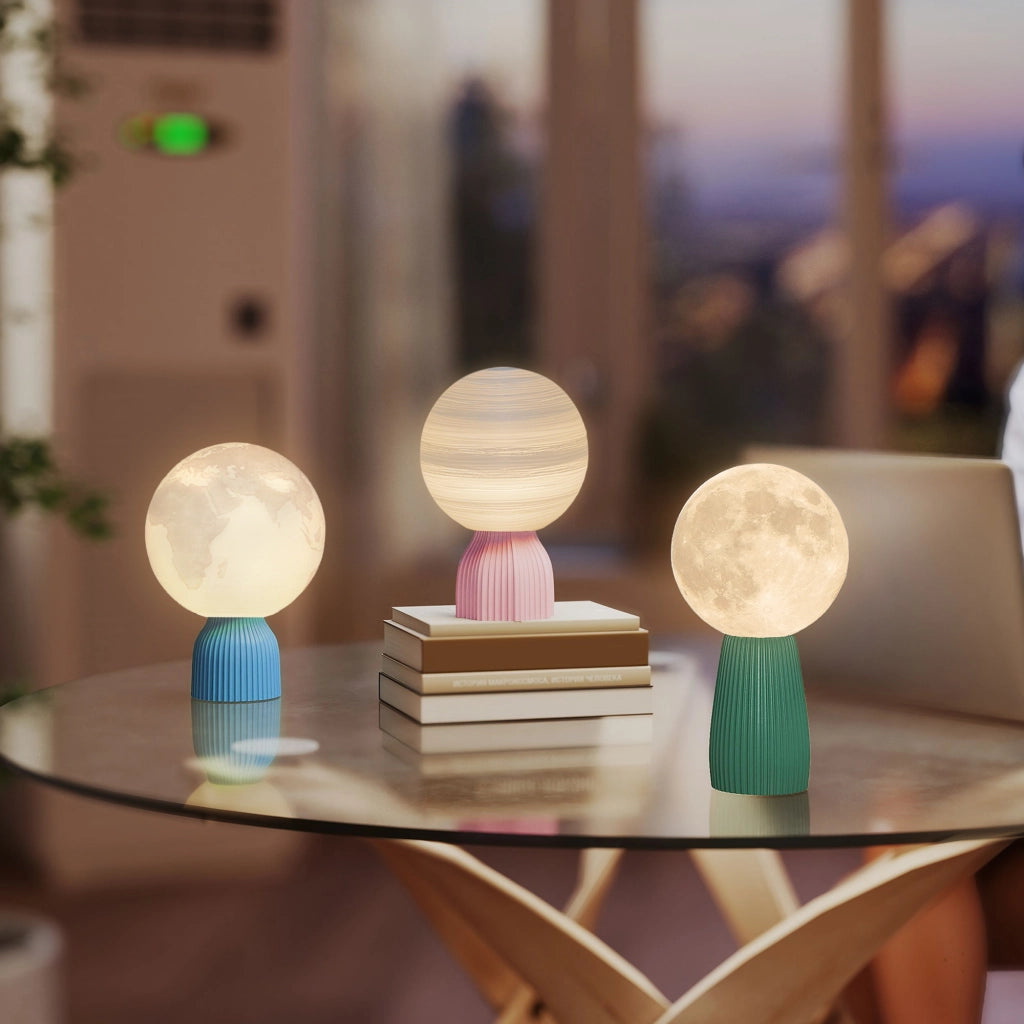 Lampada da Comodino 3D ¨C zephmum ¨C LED Bianco