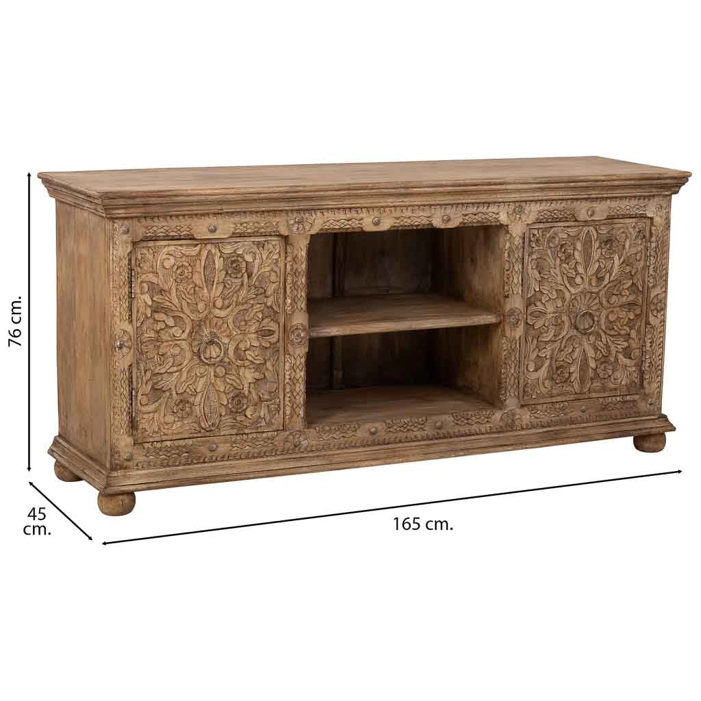 Credenza in legno marrone 165x45x76