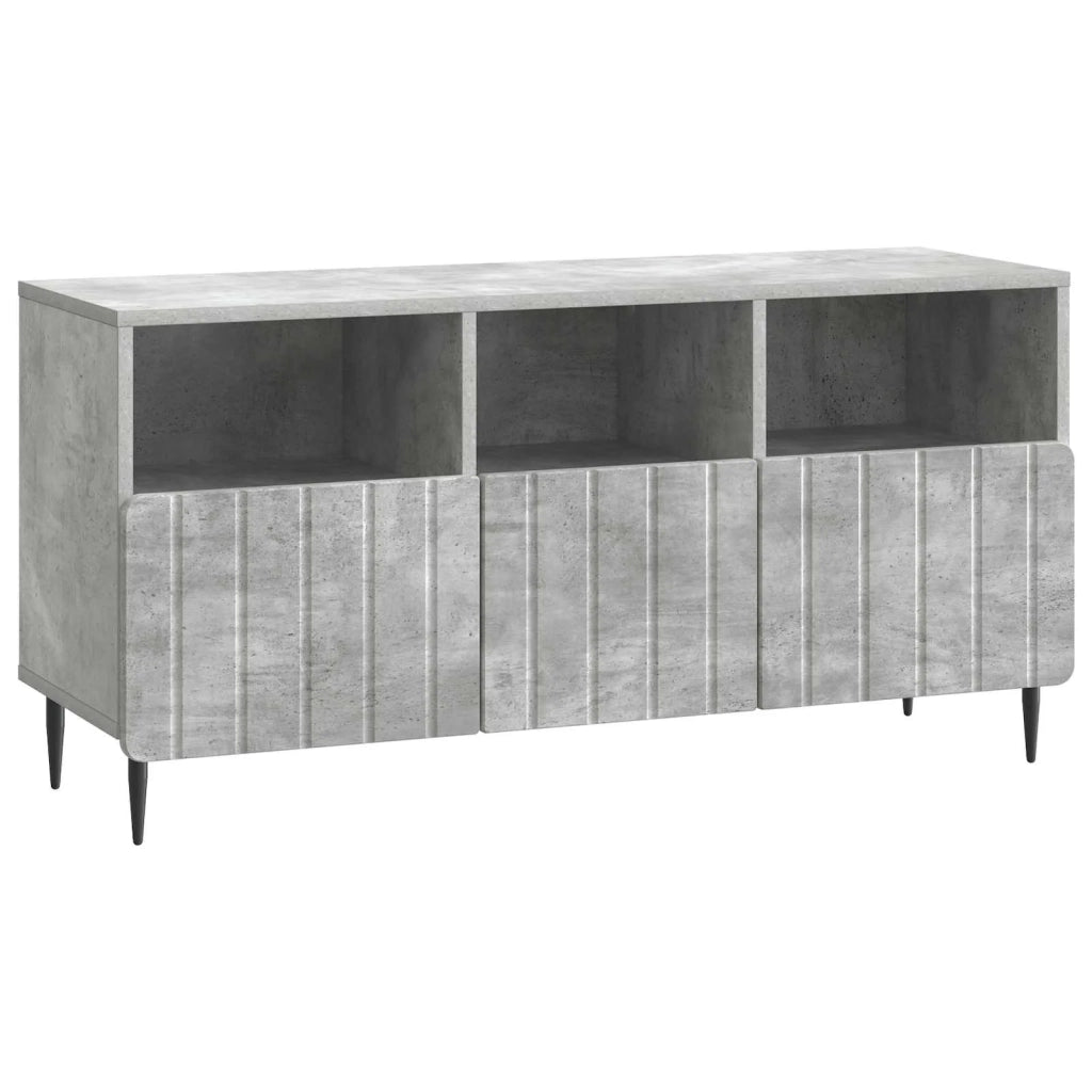 Mobile TV con cassetto-Credenza per TV Grigio Cemento 102 x 34,5 x 50 cm 159206