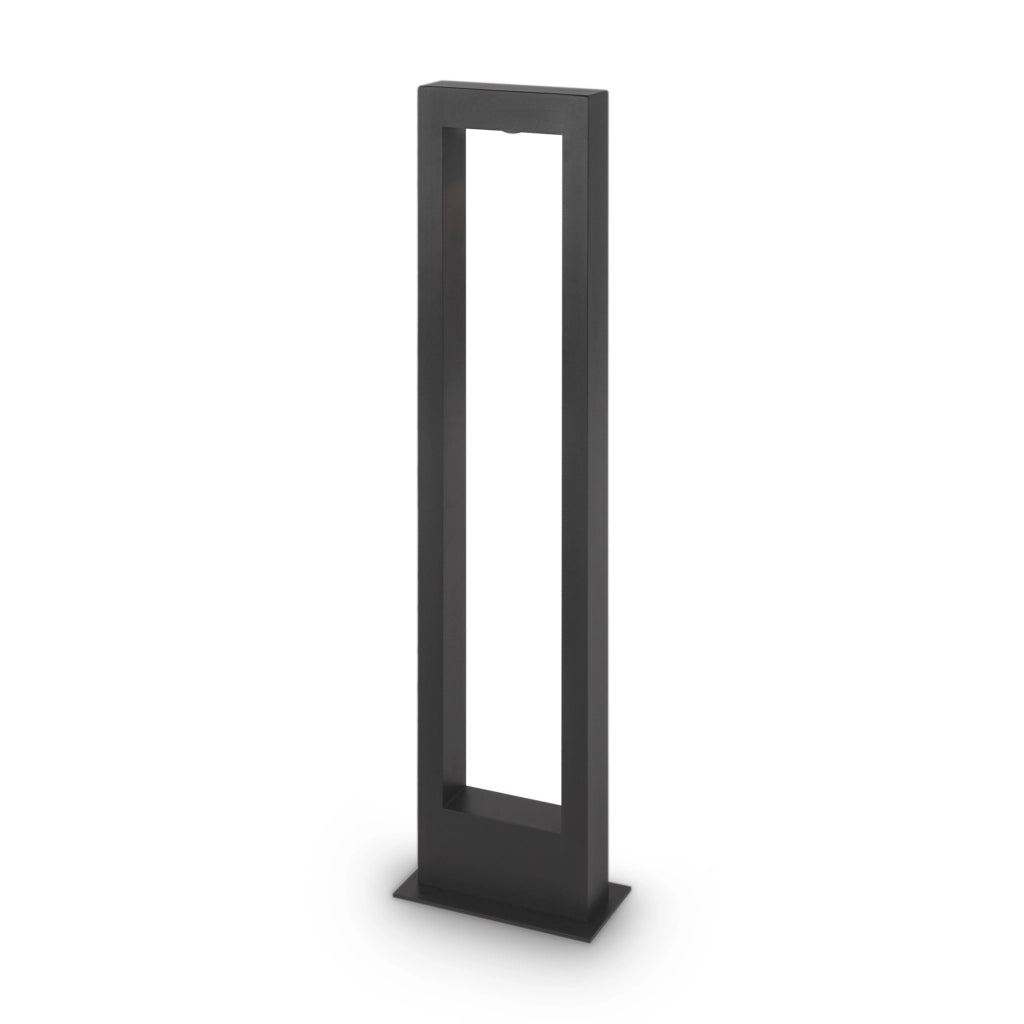 Lampada Da Terra Moderna Per Esterno Metallo Grafite Luce Led 10W Ip65