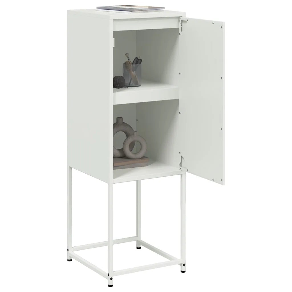 Credenza Bianca 36x39x107 cm in Acciaio 846535