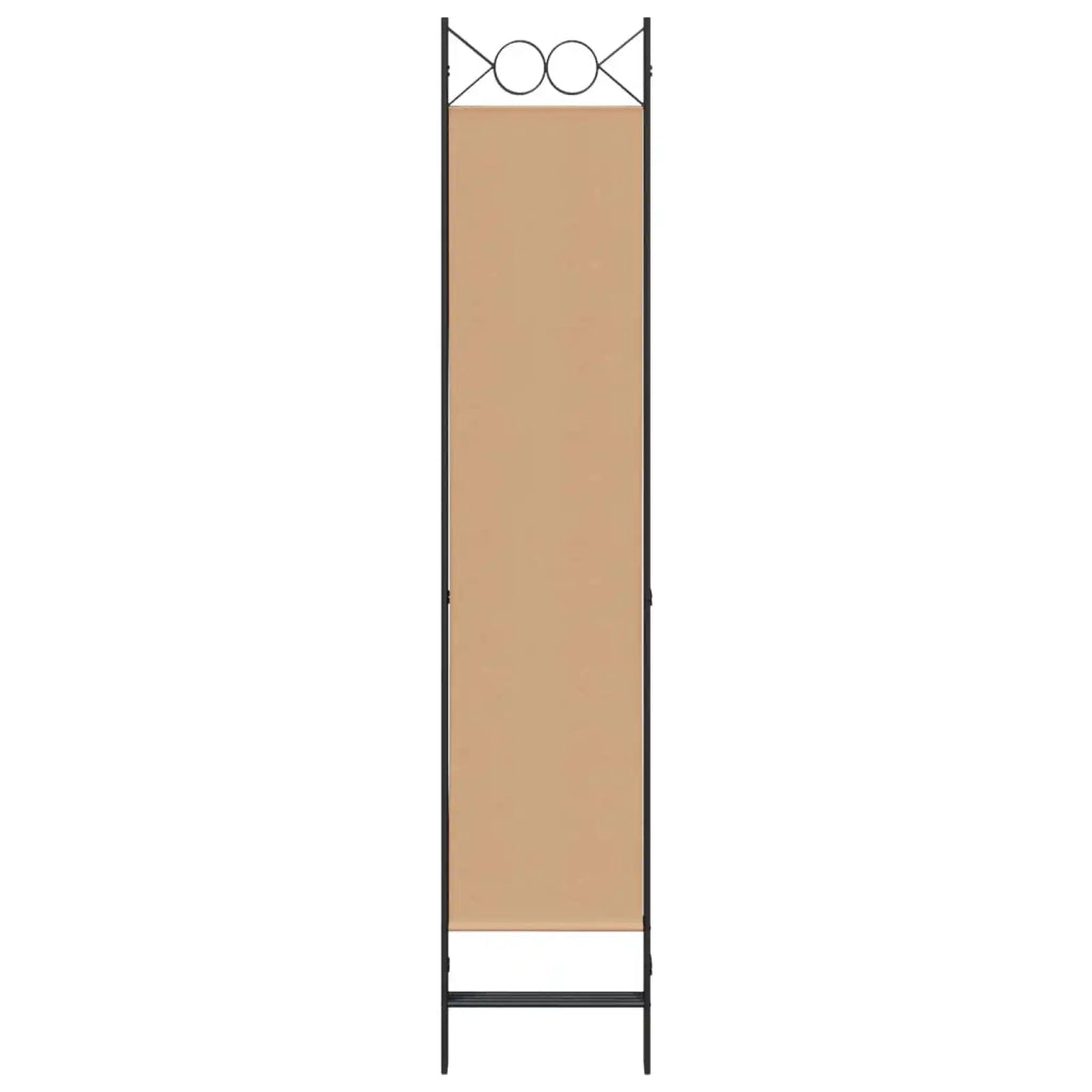 Divisorio Ambienti | Divider per stanze | Paravento a 4 Pannelli Beige 160 x 200 cm Tessuto