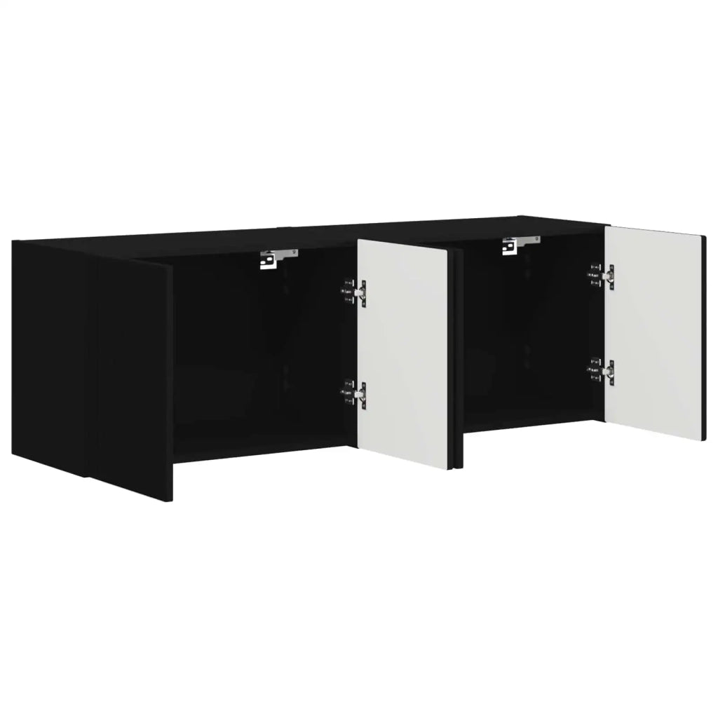 Mobile TV da parete 2 pcs Nero 59,5 x 31 x 40 cm 892332