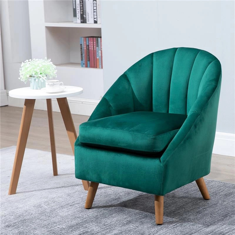 POLTRONCINA CON RIVESTIMENTO IN VELLUTO VERDE