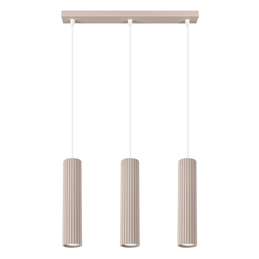 Lampada a sospensione KARBON 3L taupe