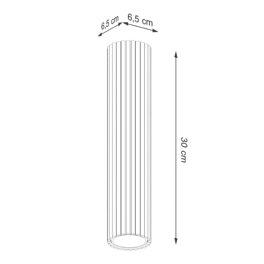 Lampada da soffitto KARBON 30 bianco