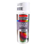 BOMBOLETTA SPRAY METALLI PREZIOSI SOUDAL 400 ml - Specchiante Argento - 6 pezzi- SOUDAL