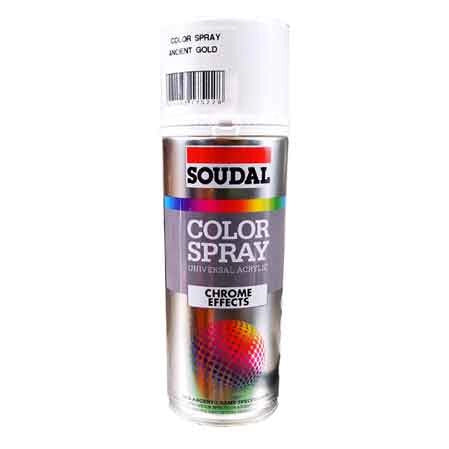 BOMBOLETTA SPRAY METALLI PREZIOSI SOUDAL 400 ml - Specchiante Argento - 6 pezzi- SOUDAL
