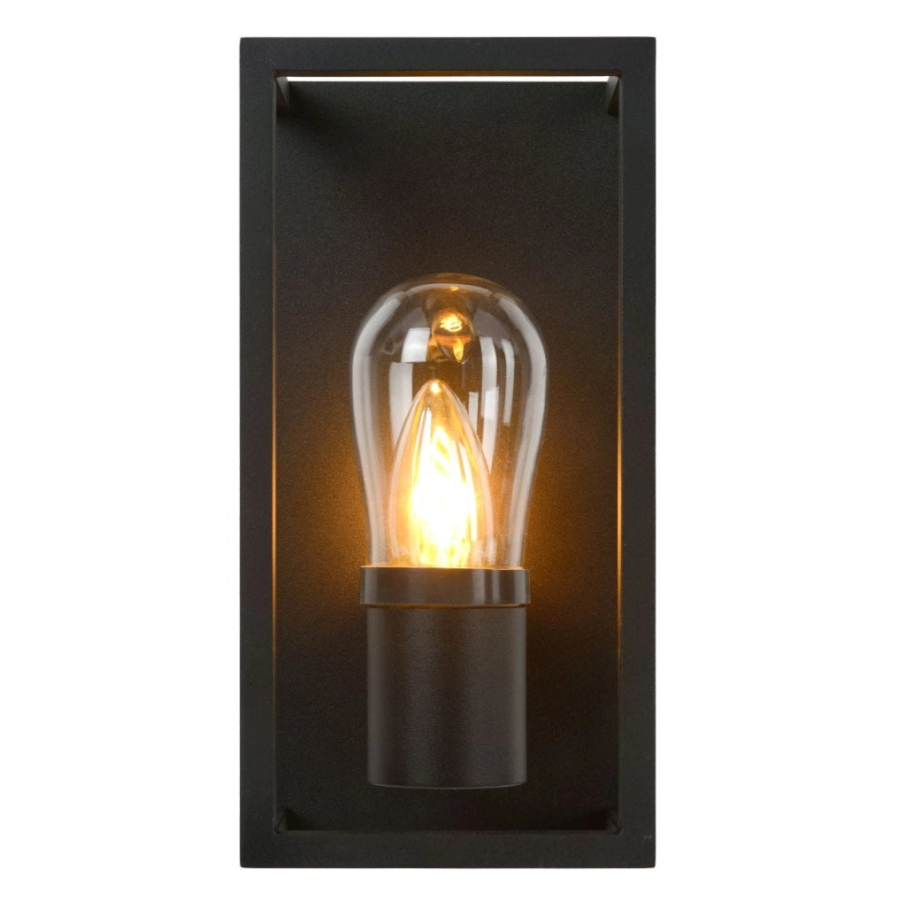 Applique esterna Lucide Carlyn nera alluminio E14 IP54