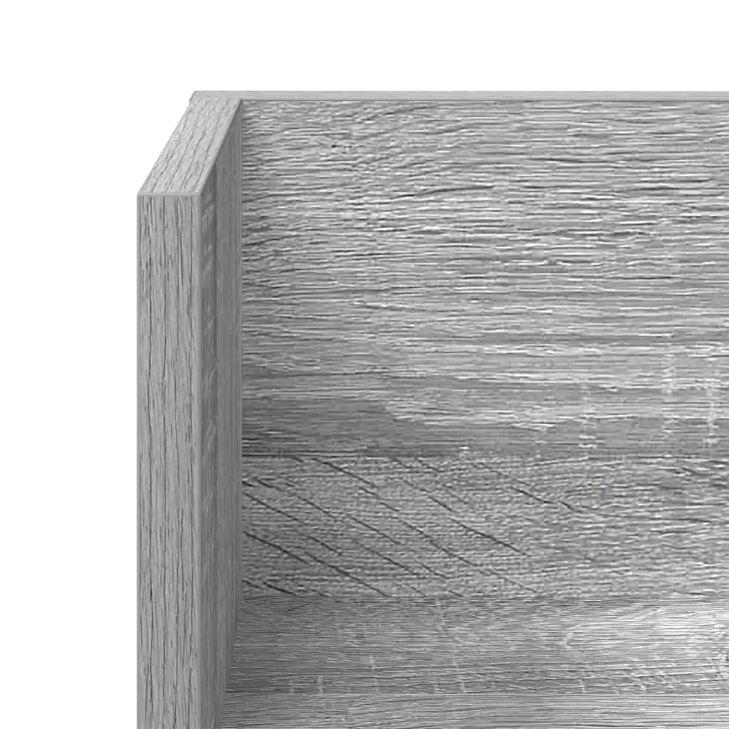 2 pz Mensole a Parete | Scaffale Parete | Ripiano a parete Grigio Sonoma 75x16,5x16,5cm in Truciolato
