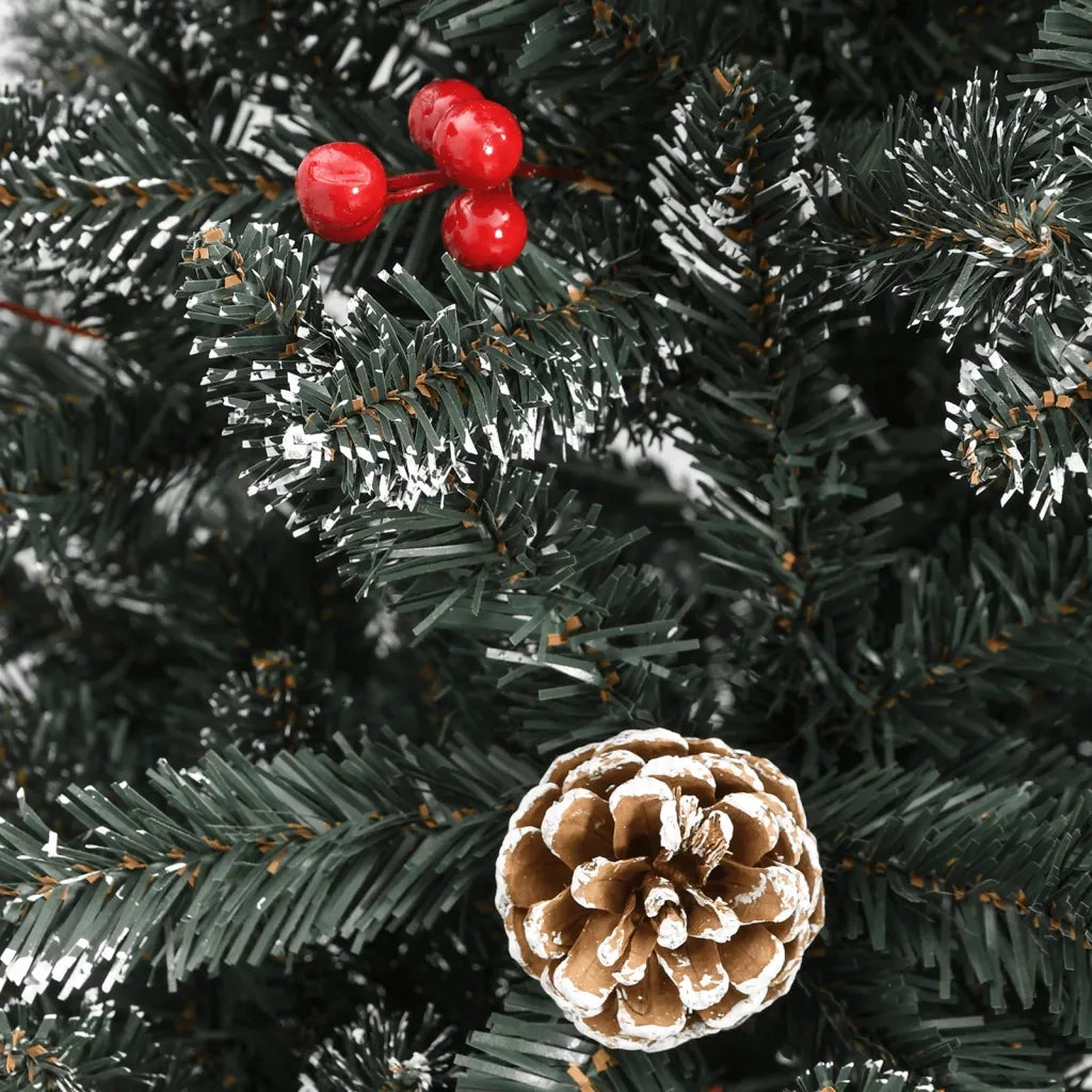 Albero di Natale Artificiale con Base Verde 180 cm PVC 345180