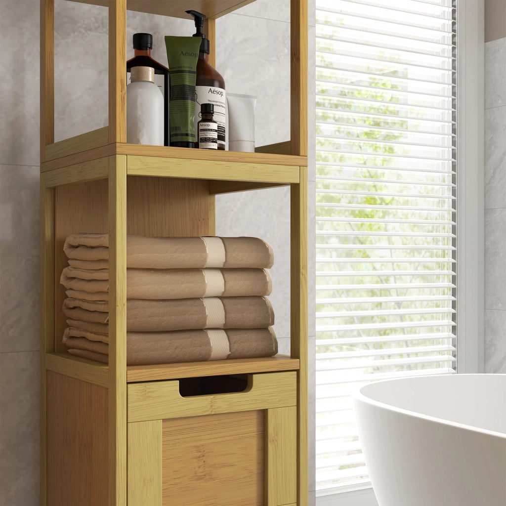 Mobiletto Bagno Colonna ¨C Minimal ¨C Bamb¨´ 30x30x144