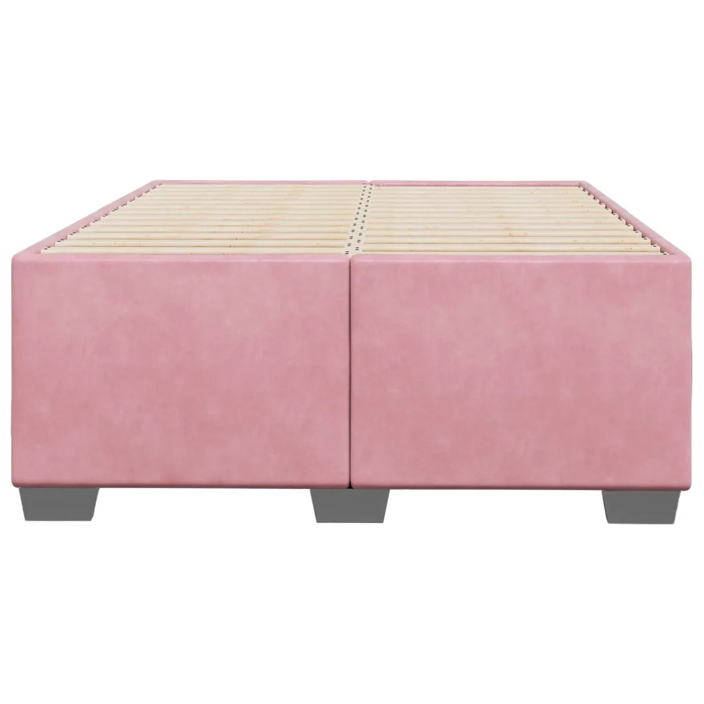 Giroletto senza Materasso Rosa 120x190 cm Velluto 3284624