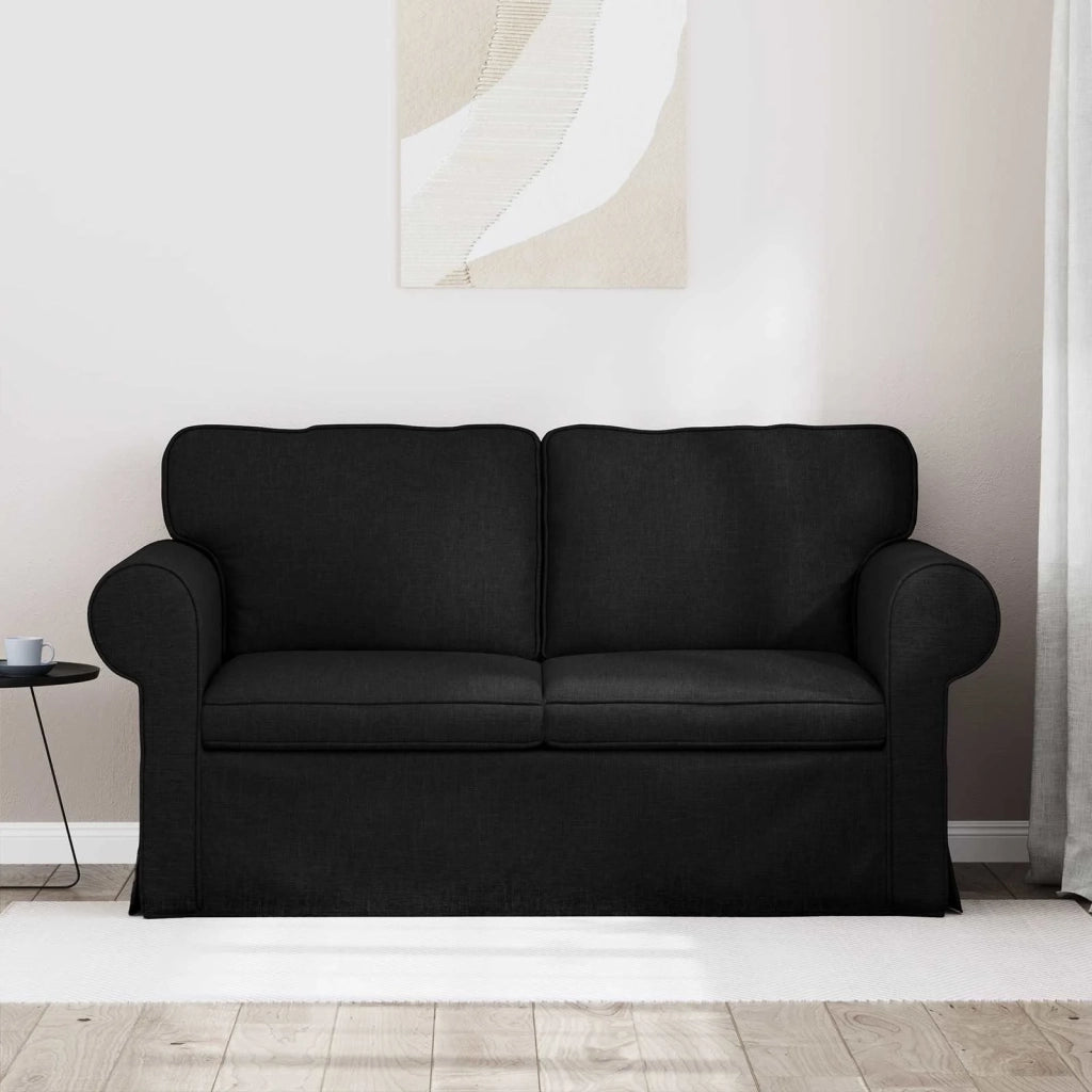 Divano Nero 155 x 82 x 80 cm Tessuto 42024301