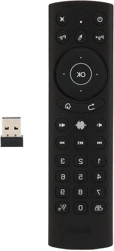 Remoto a Voz con Bluetooth, Backlight e Inserimento Vocale per TV, Proiettore e Computer