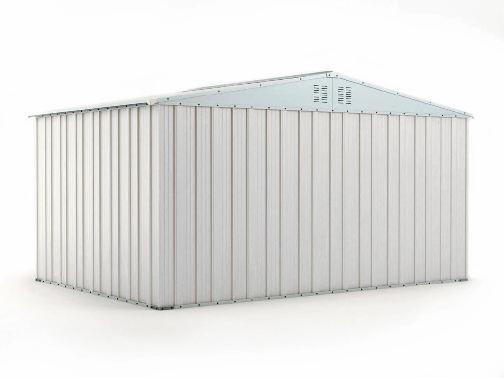 Box deposito in lamiera garage acciaio 403x269cm x h 215cm - 149kg - 10,84mq BIANCO