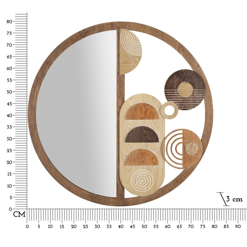 Specchio Da Muro Block cm ø 80x3