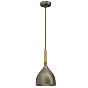 Lampada a sospensione Luminex Noak oro titanio E27