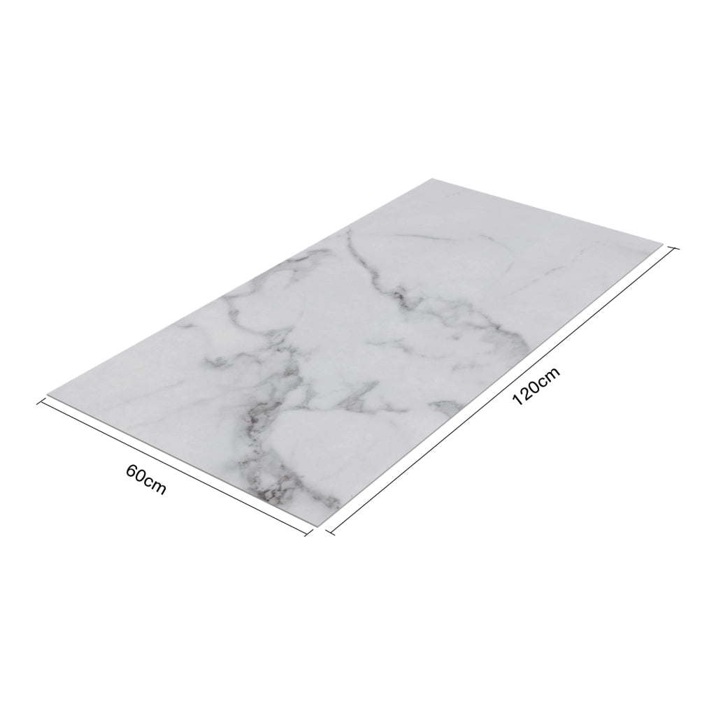 Set Bladel di 16 Pannelli Decorativi in PVC per Parete - Effetto Marmo White Marble [neu.haus]