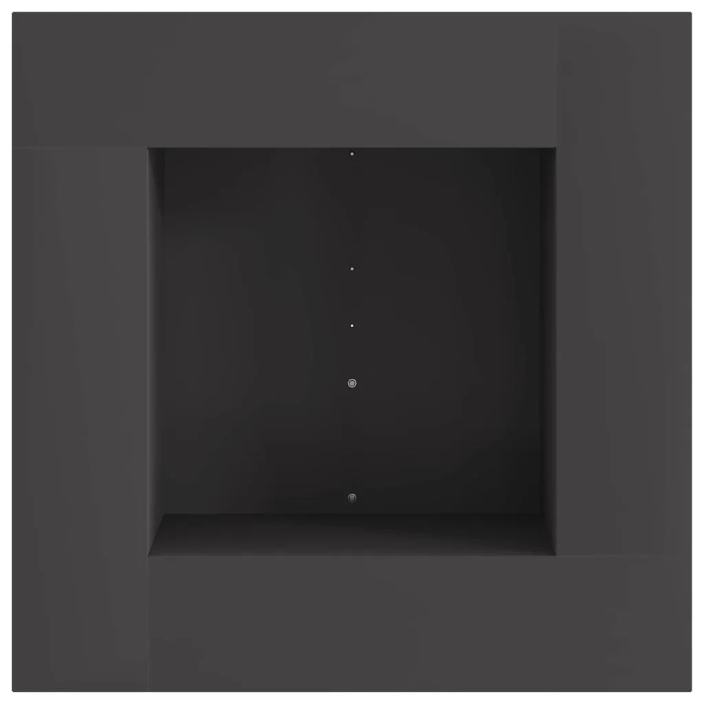 Focolare Nero 60 x 60 x 30 cm Acciaio CFW3375085