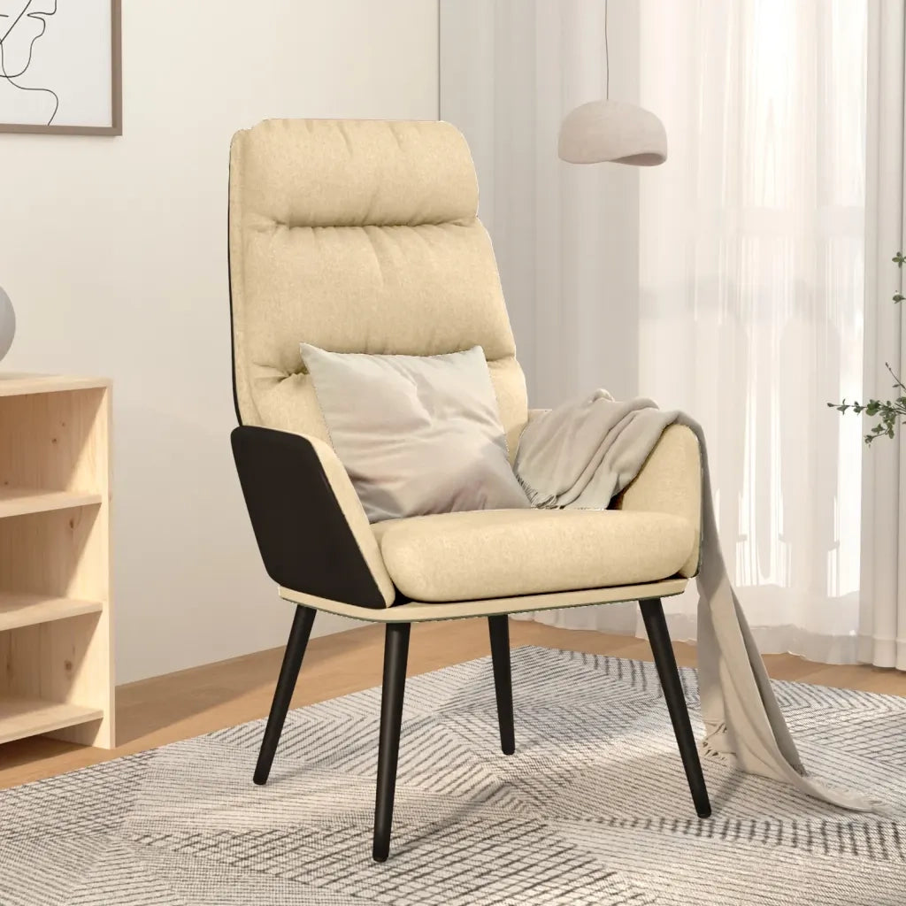 Sedia Relax Crema in Tessuto 341121