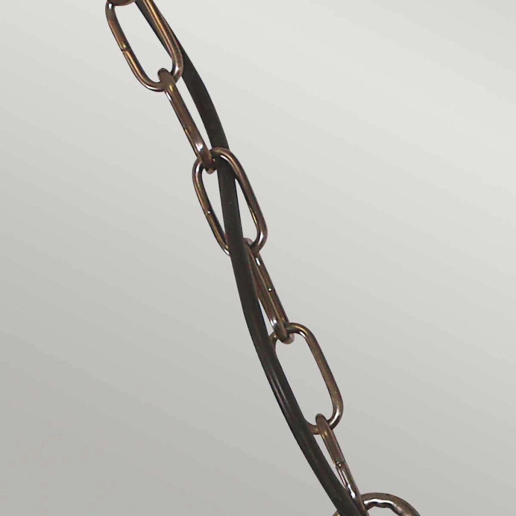 Lampada sospesa esterna Sheldon Elstead ottone E27 IP44