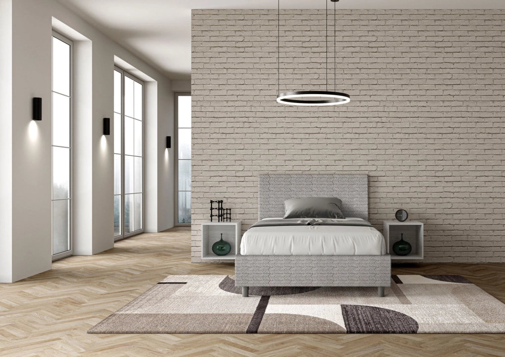 Letto 1 Piazza e Mezzo 120x200 cm Senza Rete Adele Aragona 1 Bianco
