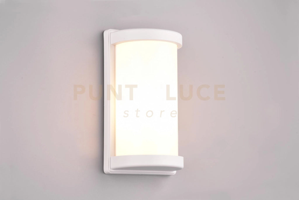 PUELO APPLIQUE DA ESTERNO BIANCA H.26,5CM IP44 1 LUCE ATTACCO E27