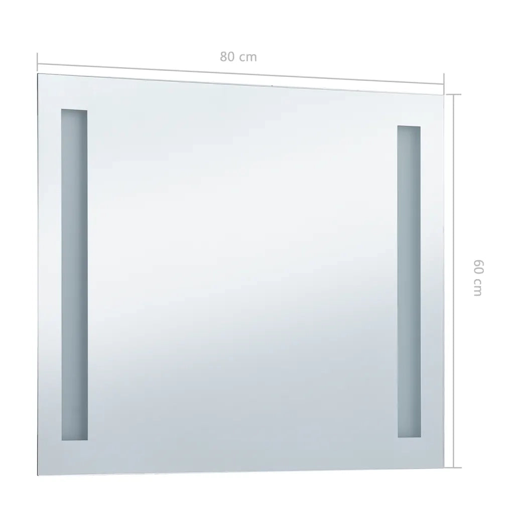 Specchio da Parete a LED per Bagno-Specchio a Muro 80x60 cm 327683