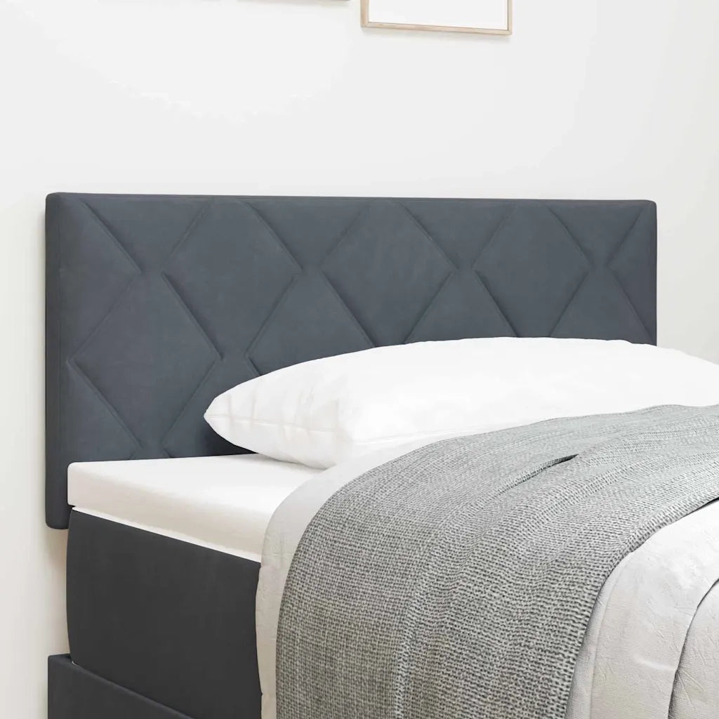 Testiera | Testata LED Grigio scuro 100 cm Velluto