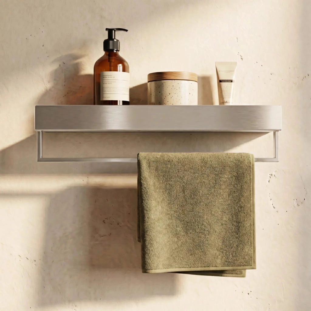 Mensola Da Bagno Sf01 45cm Steel Brush