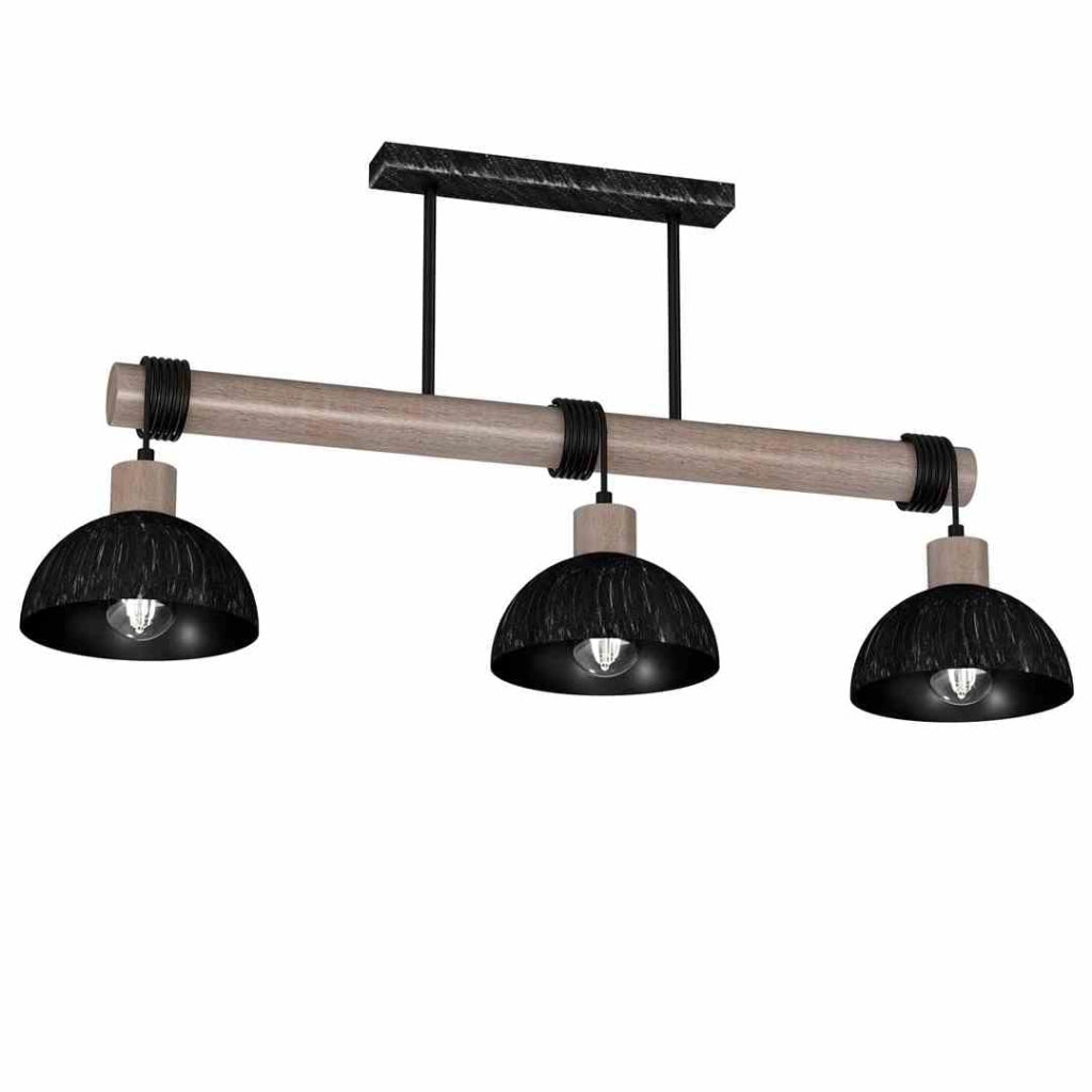Lampadario sospeso Milagro ERIK MLP7640 3 luci legno