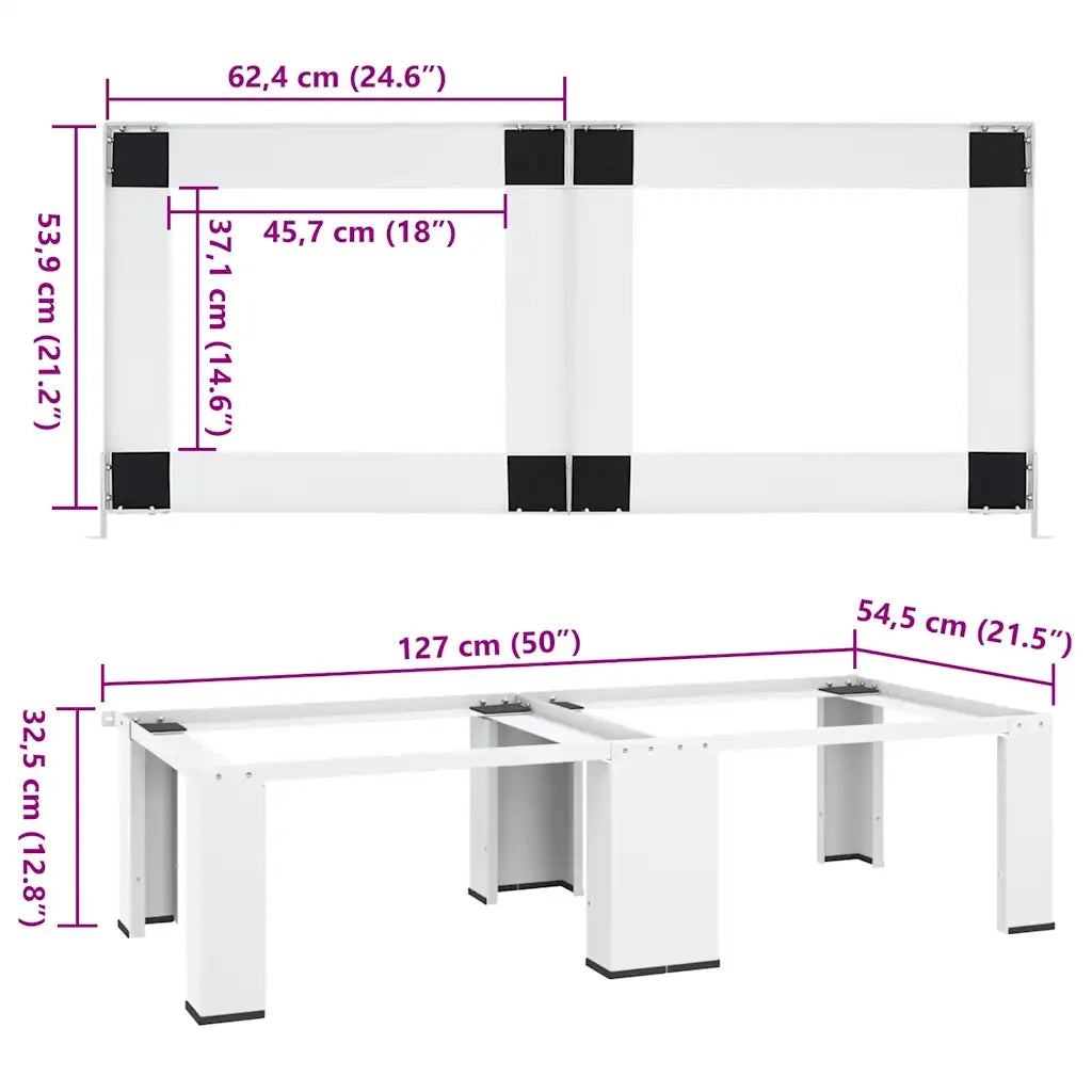 Supporto Doppio per Lavatrice e Asciugatrice Bianco CFW6837534