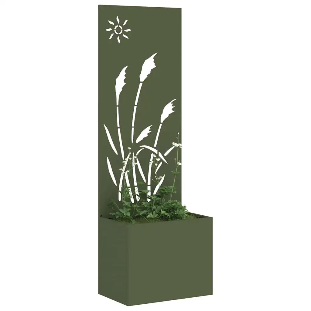 Schermo per privacy in giardino Oliver verde 50 x 140 cm 876430