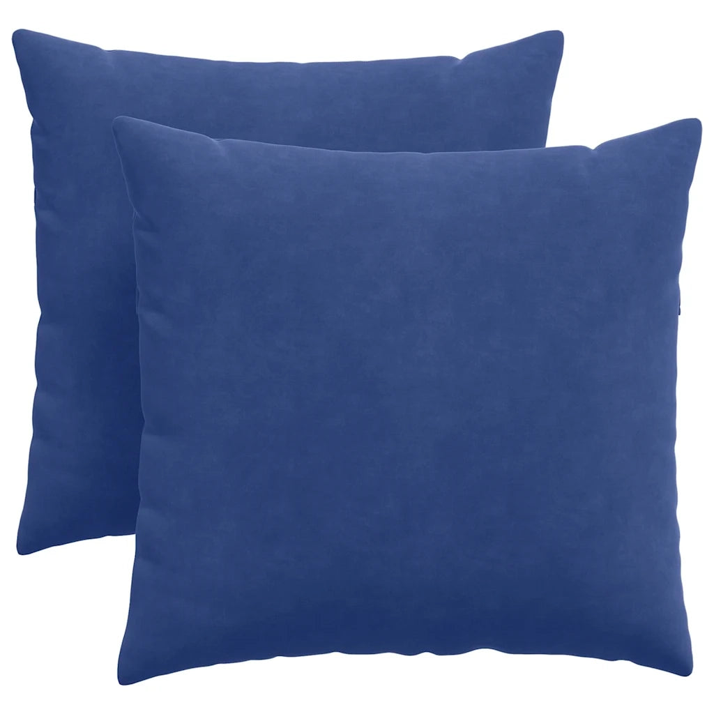 Cuscini da Divano 2 pz-Set di 2 Cuscini per Sofa Blu Polizia 45 x 45 cm Tessuto in Cords