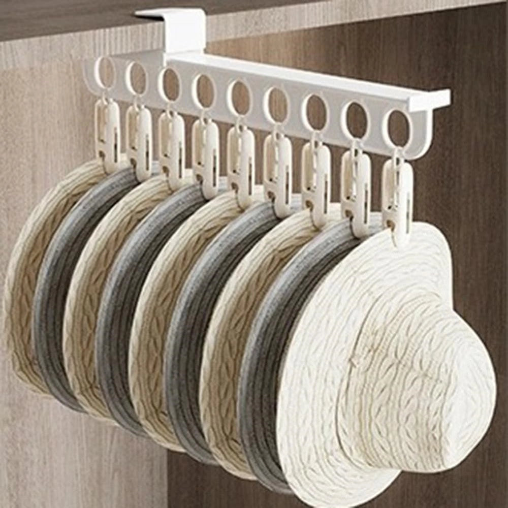 Trade Shop - Gancio Per Grucce Appendiabiti Pantaloni Sciarpe Organizzatore Salvaspazio Resistente -