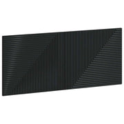 Testiera da Muro HAARLEM Nero Legno ingegnerizzato 896966