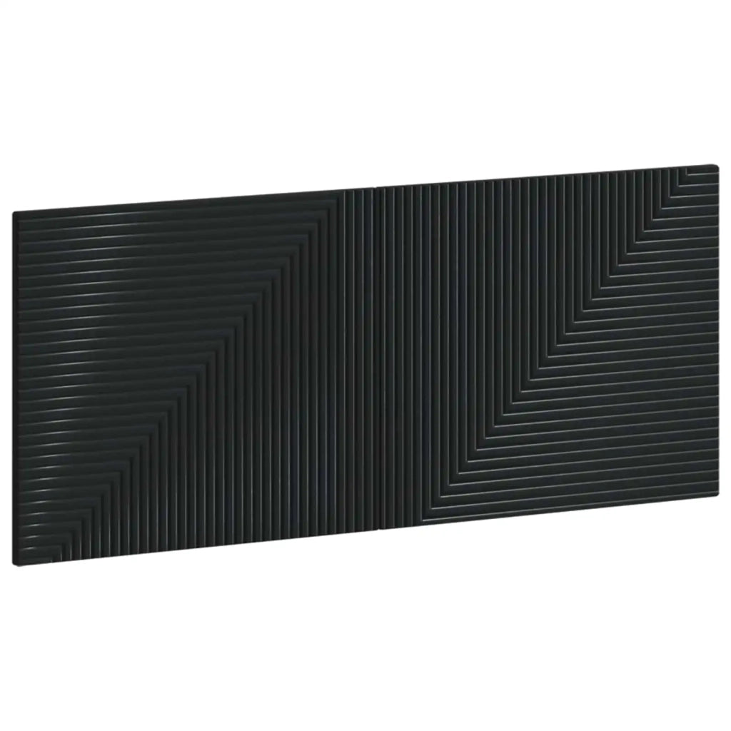 Testiera da Muro HAARLEM Nero Legno ingegnerizzato 896966