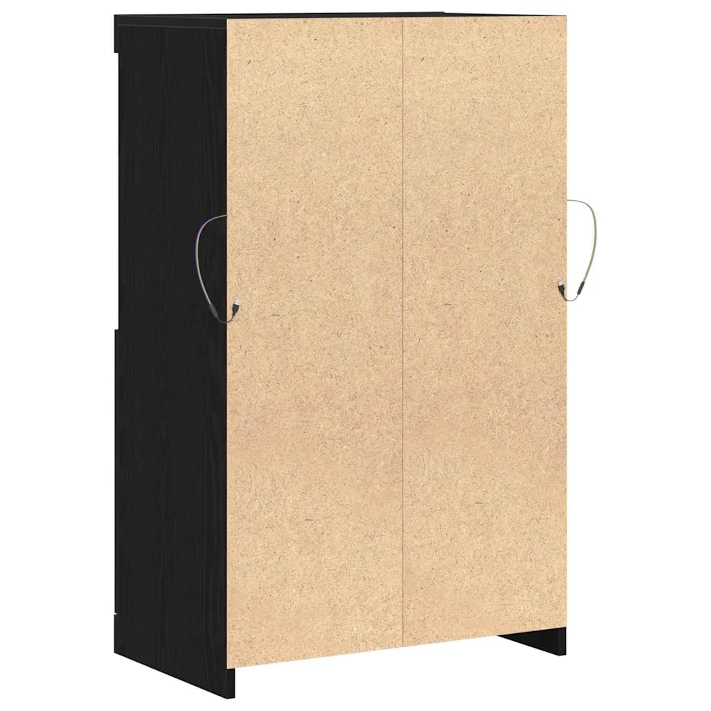Madia LED Nero 60 x 37 x 100 cm Legno multistrato 863035